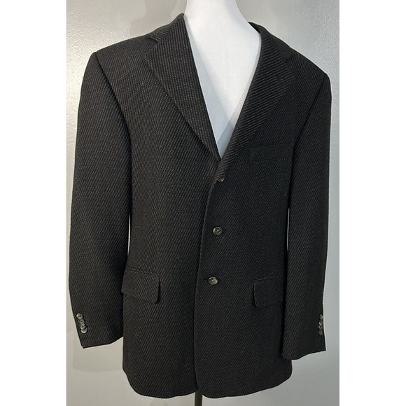 Arnold Brant Mens 3 Button Wool Sport Coat Lined Suit Jacket 40R Blazer EUC - Picture 1 of 9